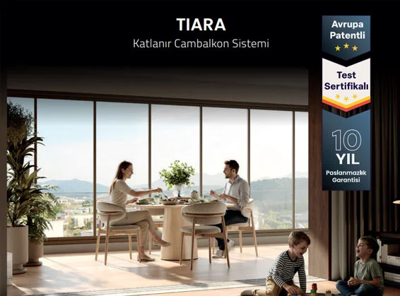 Tiara Katlanır Cam Balkon