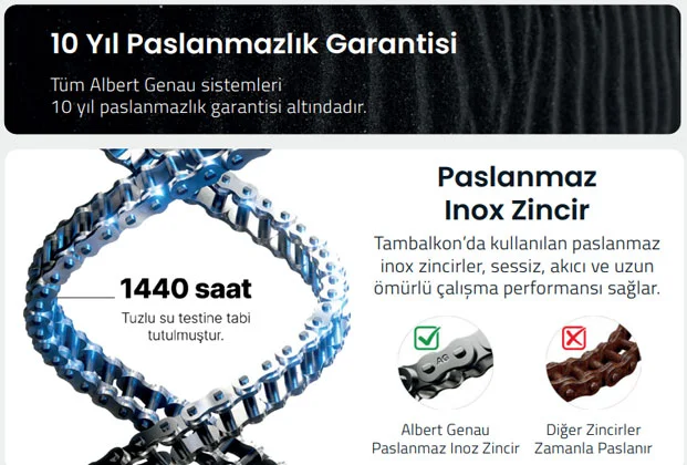 paslanmazlik garantisi